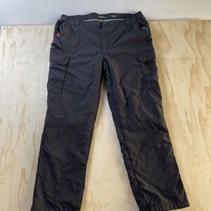 The American Outdoorsman Thermal Lined Cargo Pants Mens 38x32 Black Hiking